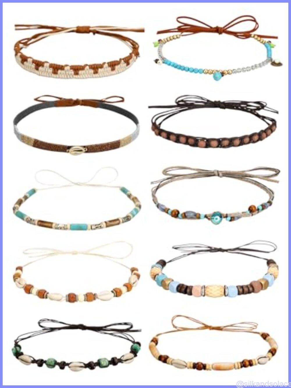 Cowboy Hat Bands PU Leather Suede Beaded Adjustable Western Hat Belts